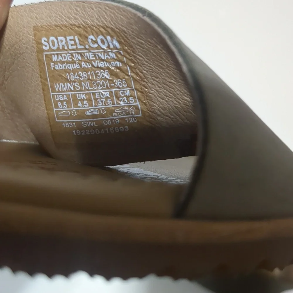 Sorel Ella Cross Ankle Strap Flat Sandal women size 6.5 - Picture 7 of 7